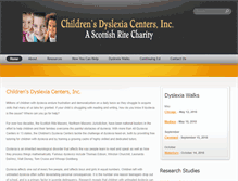Tablet Screenshot of childrensdyslexiacenters.org